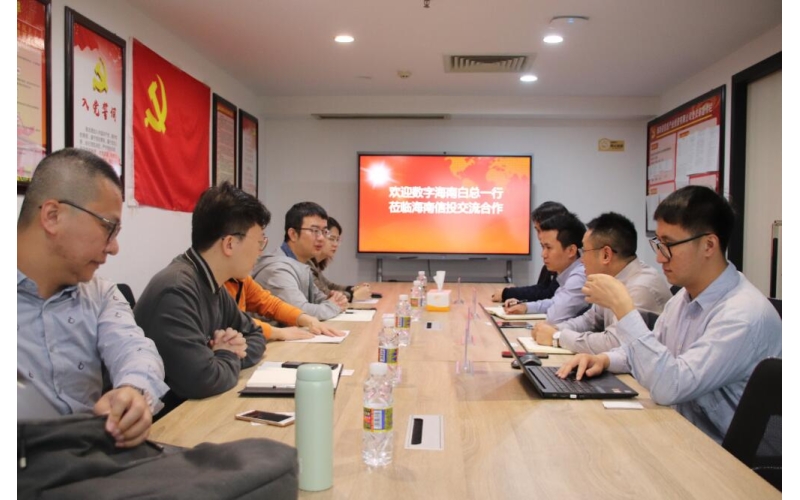 数字海南CTO白剑斐一行到访海南信投洽谈合作